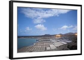 Janubio Salt Work at Night, Lanzarote, Spain-Guido Cozzi-Framed Photographic Print