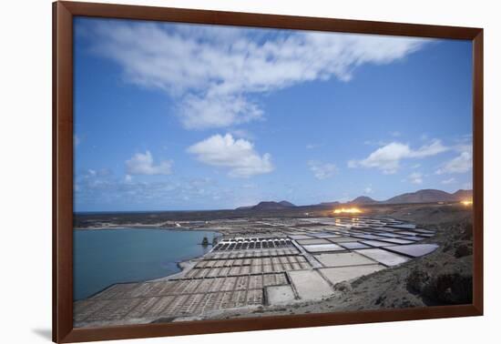 Janubio Salt Work at Night, Lanzarote, Spain-Guido Cozzi-Framed Photographic Print