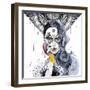 Janus-Minjae-Framed Giclee Print