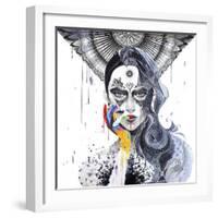 Janus-Minjae-Framed Giclee Print