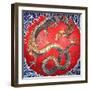 Japan: A Japanese Dragon. Katsushika Hokusai (1760-1849)-Katsushika Hokusai-Framed Giclee Print