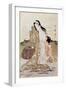 Japan: Abalone Diver-Kitagawa Utamaro-Framed Giclee Print