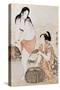 Japan: Abalone Divers-Kitagawa Utamaro-Stretched Canvas