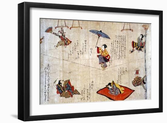 Japan: Acrobats-null-Framed Giclee Print