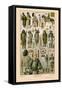 Japan, Ainos Military Costume-Racinet-Framed Stretched Canvas