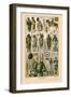 Japan, Ainos Military Costume-Racinet-Framed Art Print