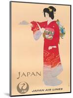 Japan Air Lines, Geisha c.1950’s-Mitsumura-Mounted Art Print