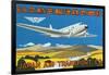 Japan Air Transport Label-null-Framed Art Print