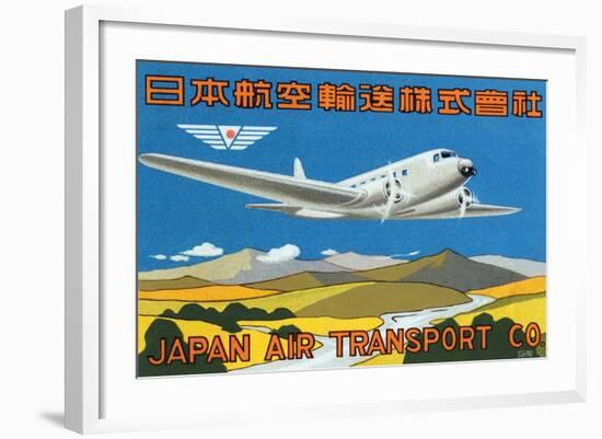 Japan Air Transport Label-null-Framed Art Print