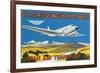 Japan Air Transport Label-null-Framed Premium Giclee Print
