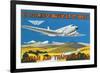 Japan Air Transport Label-null-Framed Premium Giclee Print