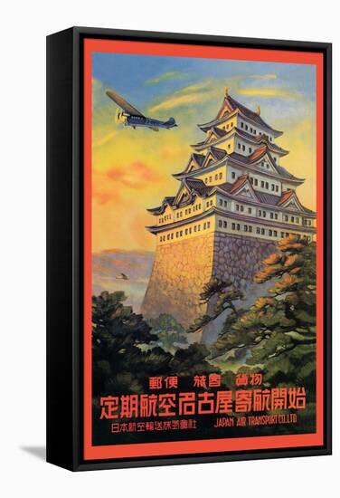 Japan Air Transport, Nagoya Castle-Senzo-Framed Stretched Canvas