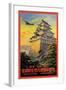 Japan Air Transport, Nagoya Castle-Senzo-Framed Art Print