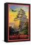 Japan Air Transport, Nagoya Castle-Senzo-Framed Stretched Canvas