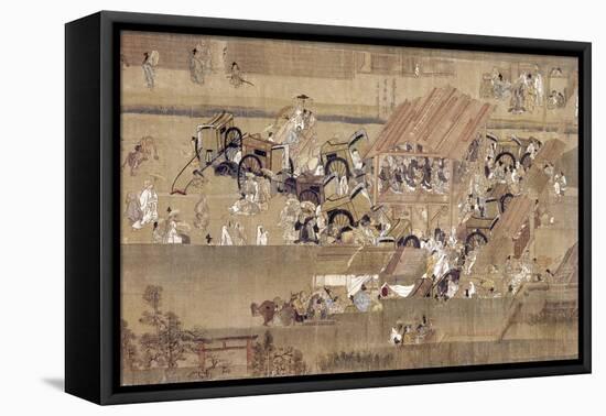 Japan: Buddhist Priest-null-Framed Stretched Canvas