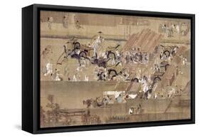 Japan: Buddhist Priest-null-Framed Stretched Canvas