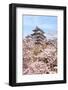 Japan Castle with Pink Cherry Blossoms Flower-aslysun-Framed Photographic Print