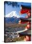 Japan, Central Honshu (Chubu), Fuji-Hakone-Izu National Park, Mount Fuji Capped in Snow-Gavin Hellier-Stretched Canvas