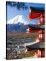 Japan, Central Honshu (Chubu), Fuji-Hakone-Izu National Park, Mount Fuji Capped in Snow-Gavin Hellier-Stretched Canvas