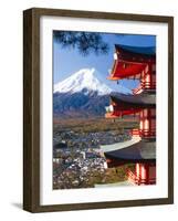 Japan, Central Honshu (Chubu), Fuji-Hakone-Izu National Park, Mount Fuji Capped in Snow-Gavin Hellier-Framed Photographic Print