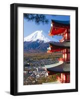 Japan, Central Honshu (Chubu), Fuji-Hakone-Izu National Park, Mount Fuji Capped in Snow-Gavin Hellier-Framed Photographic Print