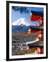 Japan, Central Honshu (Chubu), Fuji-Hakone-Izu National Park, Mount Fuji Capped in Snow-Gavin Hellier-Framed Photographic Print