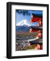 Japan, Central Honshu (Chubu), Fuji-Hakone-Izu National Park, Mount Fuji Capped in Snow-Gavin Hellier-Framed Premium Photographic Print