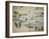 Japan: Cotton Processing-Katsushika Hokusai-Framed Giclee Print