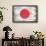 Japan Country Flag - Barnwood Painting-Lantern Press-Framed Art Print displayed on a wall