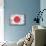 Japan Country Flag - Barnwood Painting-Lantern Press-Mounted Art Print displayed on a wall