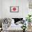 Japan Country Flag - Barnwood Painting-Lantern Press-Framed Stretched Canvas displayed on a wall