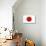Japan Country Flag - Letterpress-Lantern Press-Stretched Canvas displayed on a wall