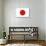 Japan Country Flag - Letterpress-Lantern Press-Art Print displayed on a wall