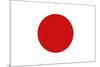 Japan Country Flag - Letterpress-Lantern Press-Mounted Art Print