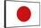 Japan Country Flag - Letterpress-Lantern Press-Framed Stretched Canvas