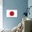 Japan Country Flag - Letterpress-Lantern Press-Art Print displayed on a wall