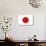 Japan Country Flag - Letterpress-Lantern Press-Art Print displayed on a wall