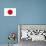 Japan Country Flag - Letterpress-Lantern Press-Art Print displayed on a wall