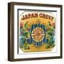 Japan Crest Brand Cigar Box Label-Lantern Press-Framed Art Print