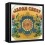 Japan Crest Brand Cigar Box Label-Lantern Press-Framed Stretched Canvas