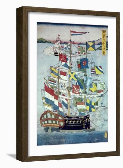 Japan: Dutch Ship-null-Framed Giclee Print