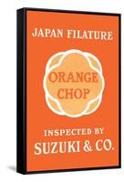 Japan Filature, Orange Chop, Suzuki & Co.-null-Framed Stretched Canvas