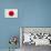 Japan Flag Design with Wood Patterning - Flags of the World Series-Philippe Hugonnard-Art Print displayed on a wall