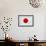 Japan Flag Design with Wood Patterning - Flags of the World Series-Philippe Hugonnard-Framed Art Print displayed on a wall