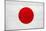 Japan Flag Design with Wood Patterning - Flags of the World Series-Philippe Hugonnard-Mounted Art Print