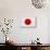 Japan Flag Design with Wood Patterning - Flags of the World Series-Philippe Hugonnard-Art Print displayed on a wall