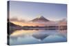 Japan, Fuji - Hakone - Izu National Park, Mt Fuji and Kawaguchi Ko Lake-Michele Falzone-Stretched Canvas