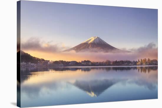 Japan, Fuji - Hakone - Izu National Park, Mt Fuji and Kawaguchi Ko Lake-Michele Falzone-Stretched Canvas