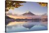 Japan, Fuji - Hakone - Izu National Park, Mt Fuji and Kawaguchi Ko Lake-Michele Falzone-Stretched Canvas