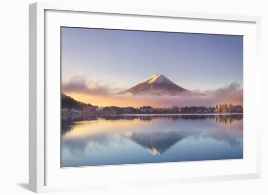 Japan, Fuji - Hakone - Izu National Park, Mt Fuji and Kawaguchi Ko Lake-Michele Falzone-Framed Photographic Print